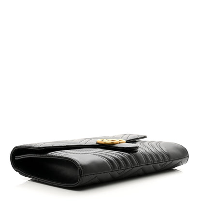 Gucci Calfskin Matelasse GG Marmont Clutch Black 4 of 7