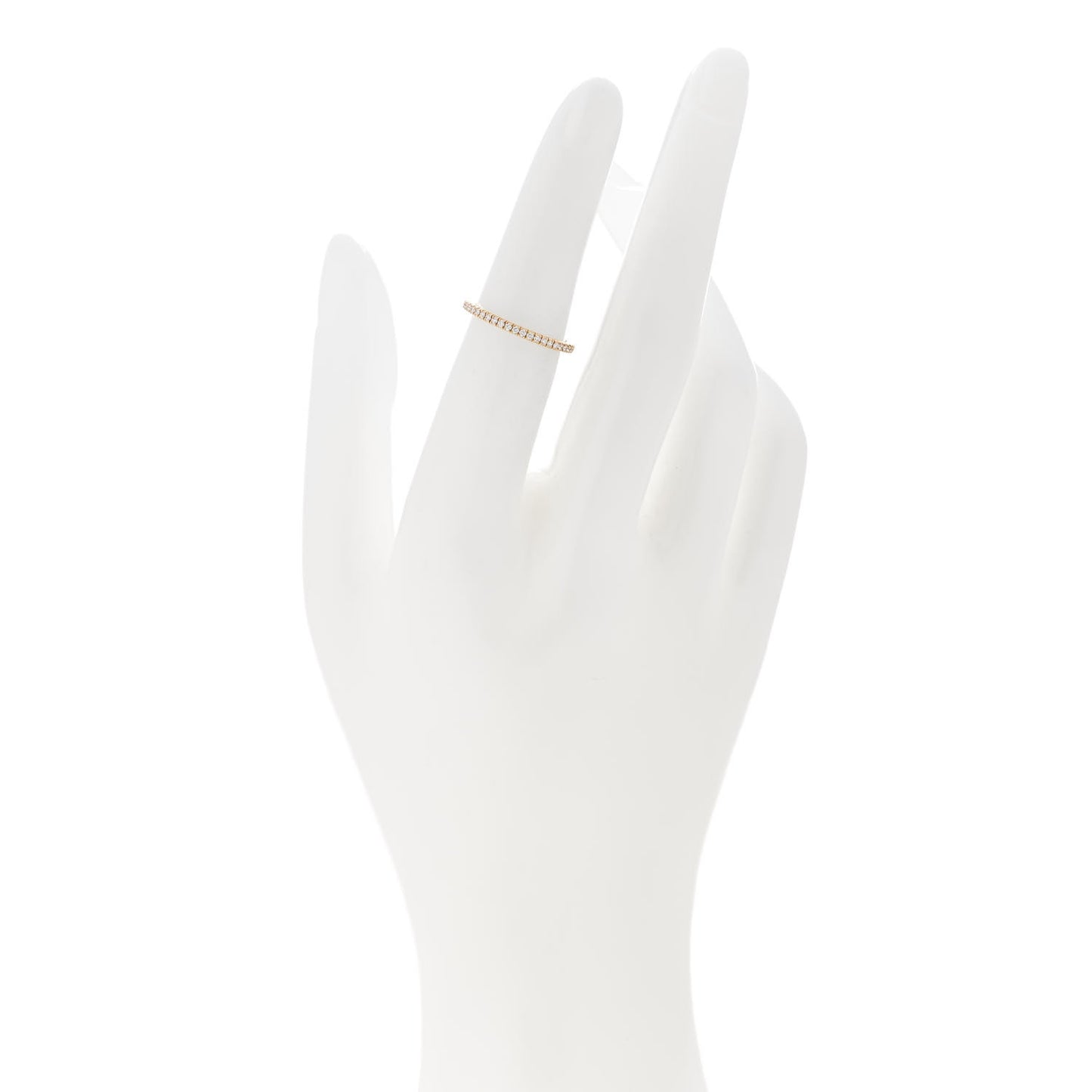 18K Yellow Gold Diamond 1.5mm Etincelle de Cartier Wedding Band Ring 50 5.25