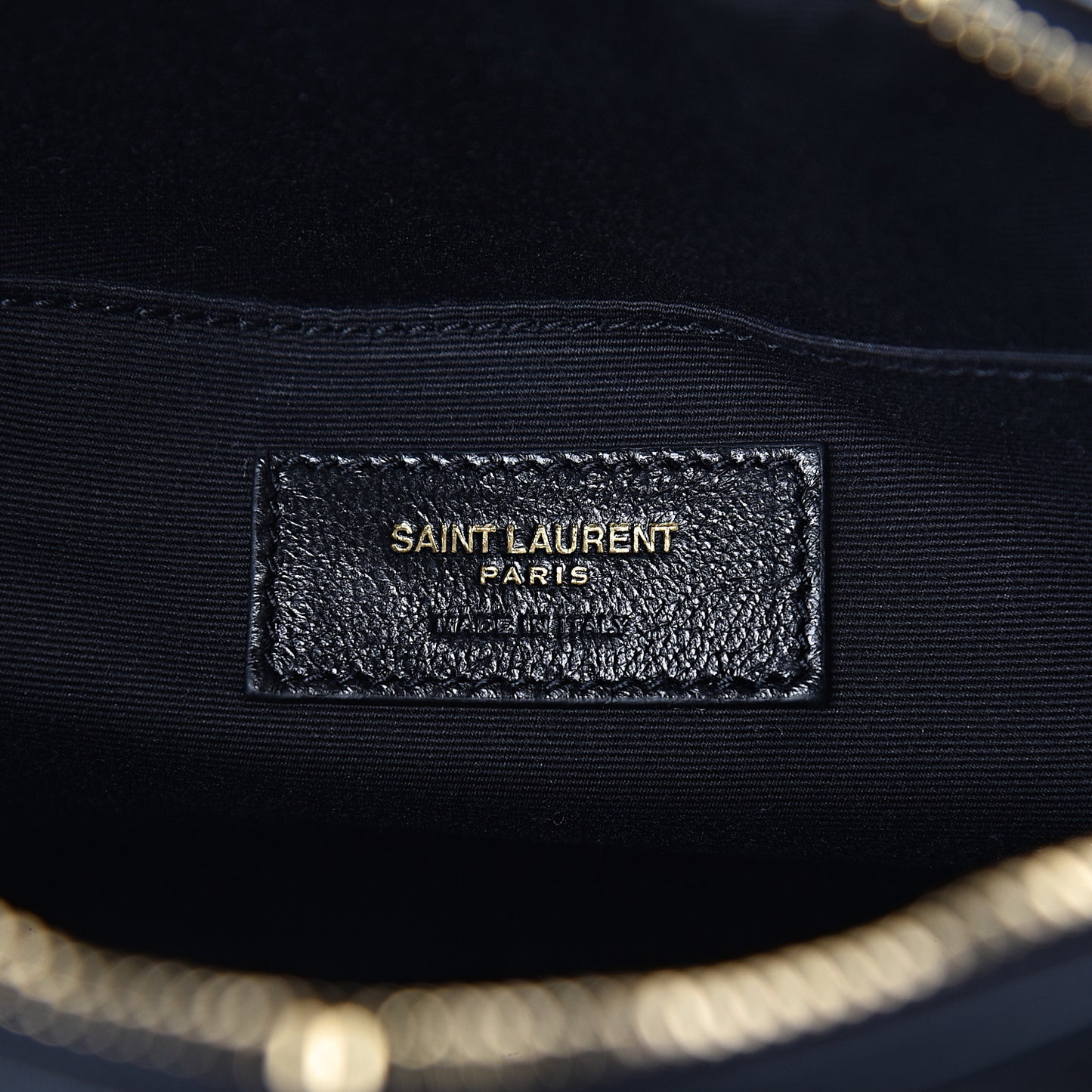 Calfskin Matelasse Monogram Lou Camera Bag Black