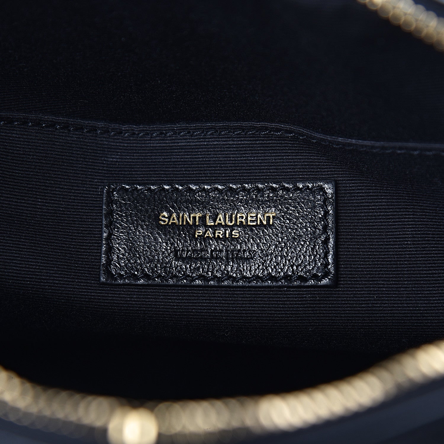 Saint Laurent Calfskin Matelasse Monogram Lou Camera Bag Black 6 of 9