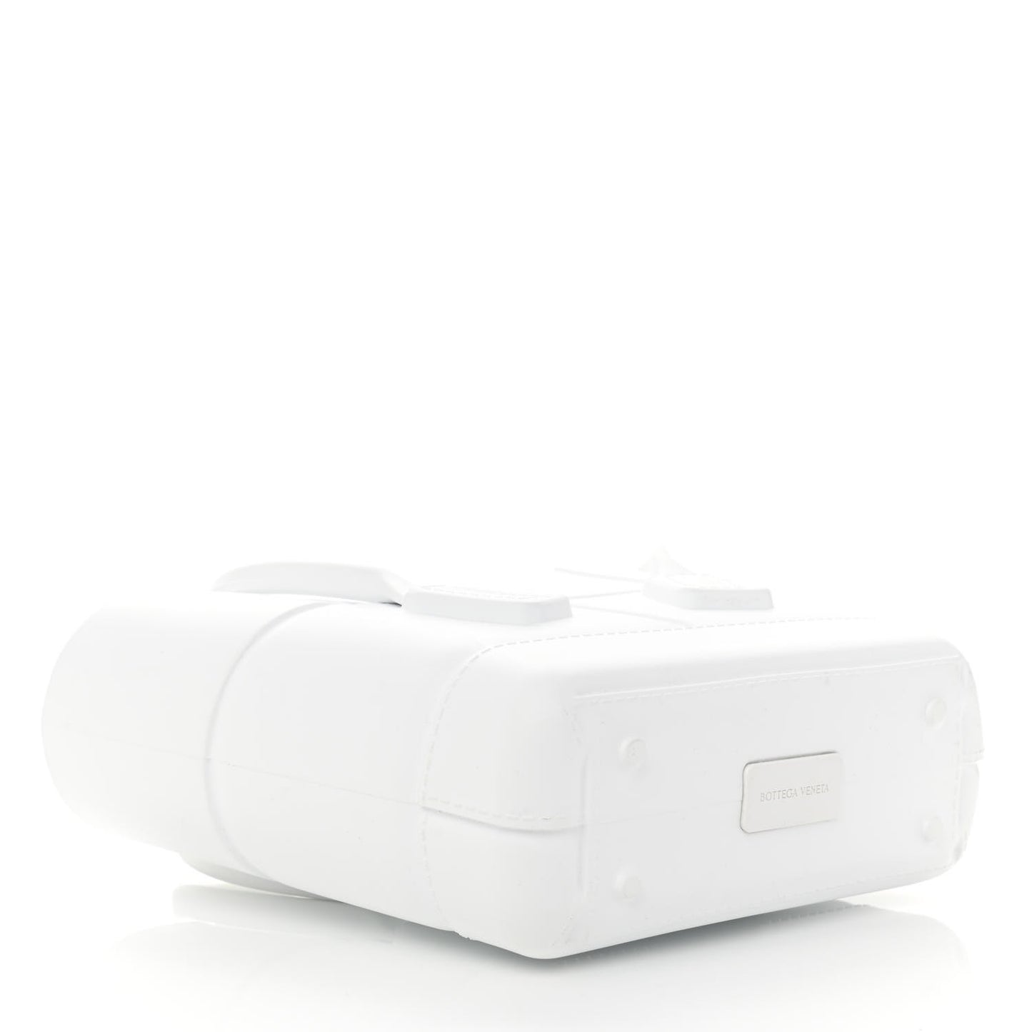 Rubber Intrecciato Mini Arco Tote White