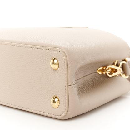 Louis Vuitton Taurillon Capucines BB Galet 9 of 9