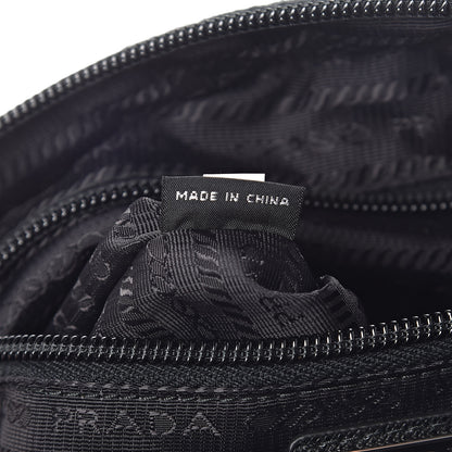 Prada Tessuto Nylon Saffiano Wristlet Black 7 of 10