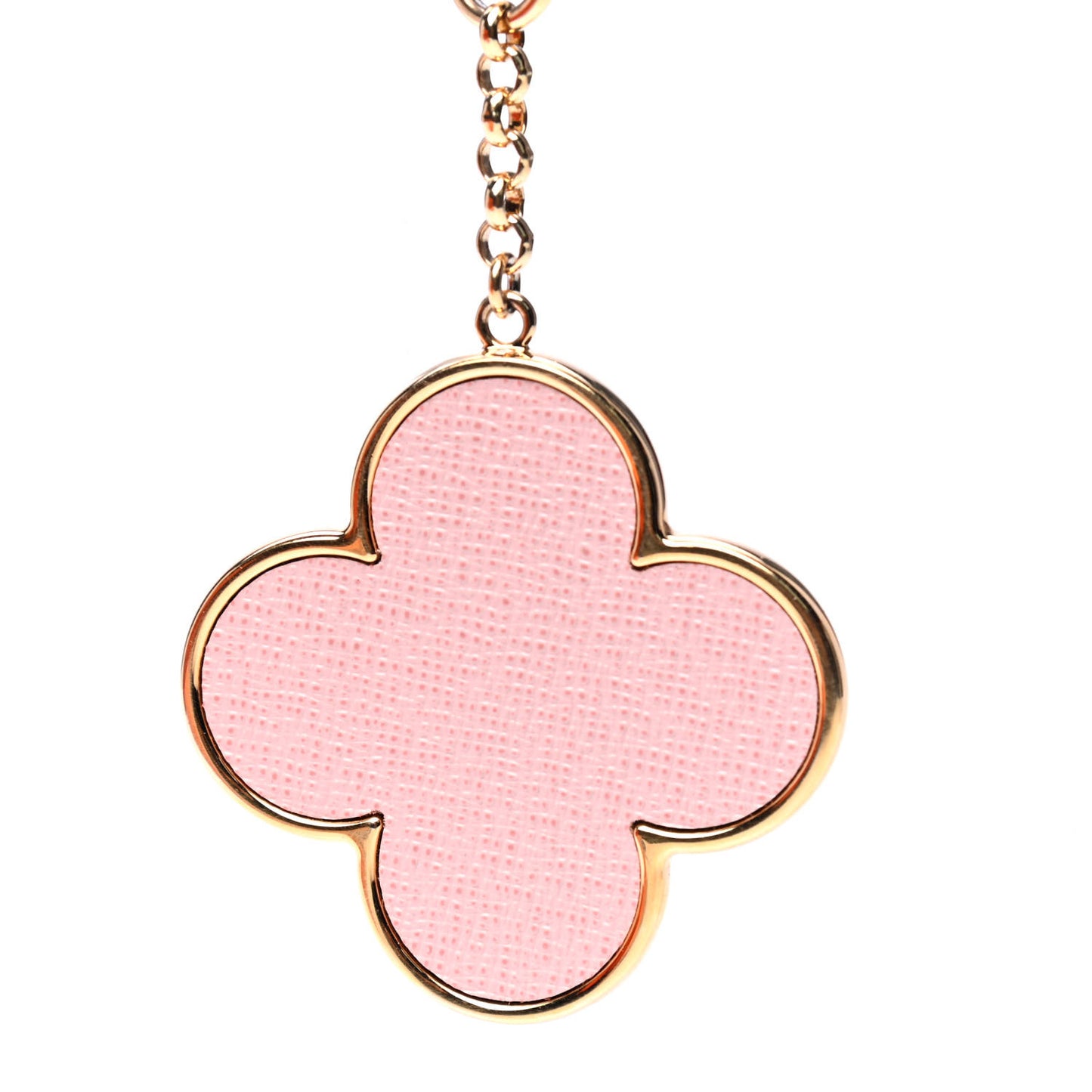 Metal Monogram Into The Flower Bag Charm Key Holder