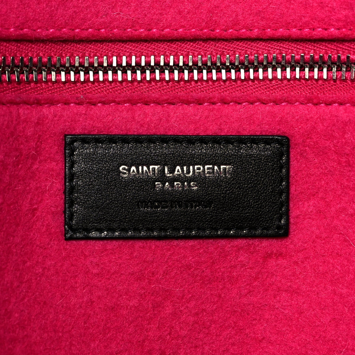 Wool Rive Gauche Tote Fuchsia