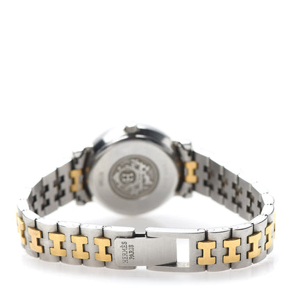 Hermes Stainless Steel 25mm Sellier Quartz Watch Gold 4 of 6