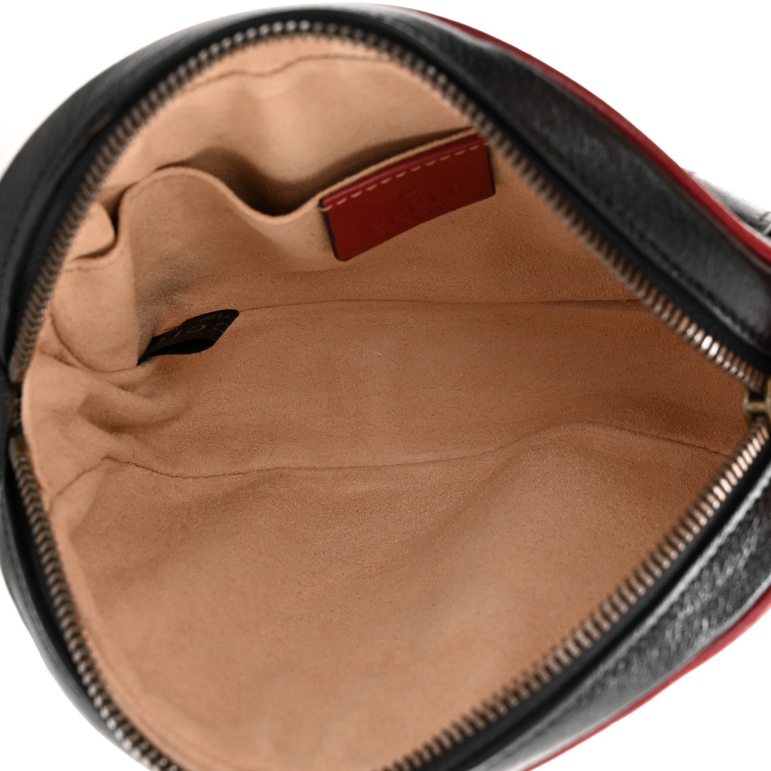 Gucci Azalea Calfskin Matelasse Diagonal Torchon GG Marmont Belt Bag 95 38 Black Romantic Cerise 5 of 11