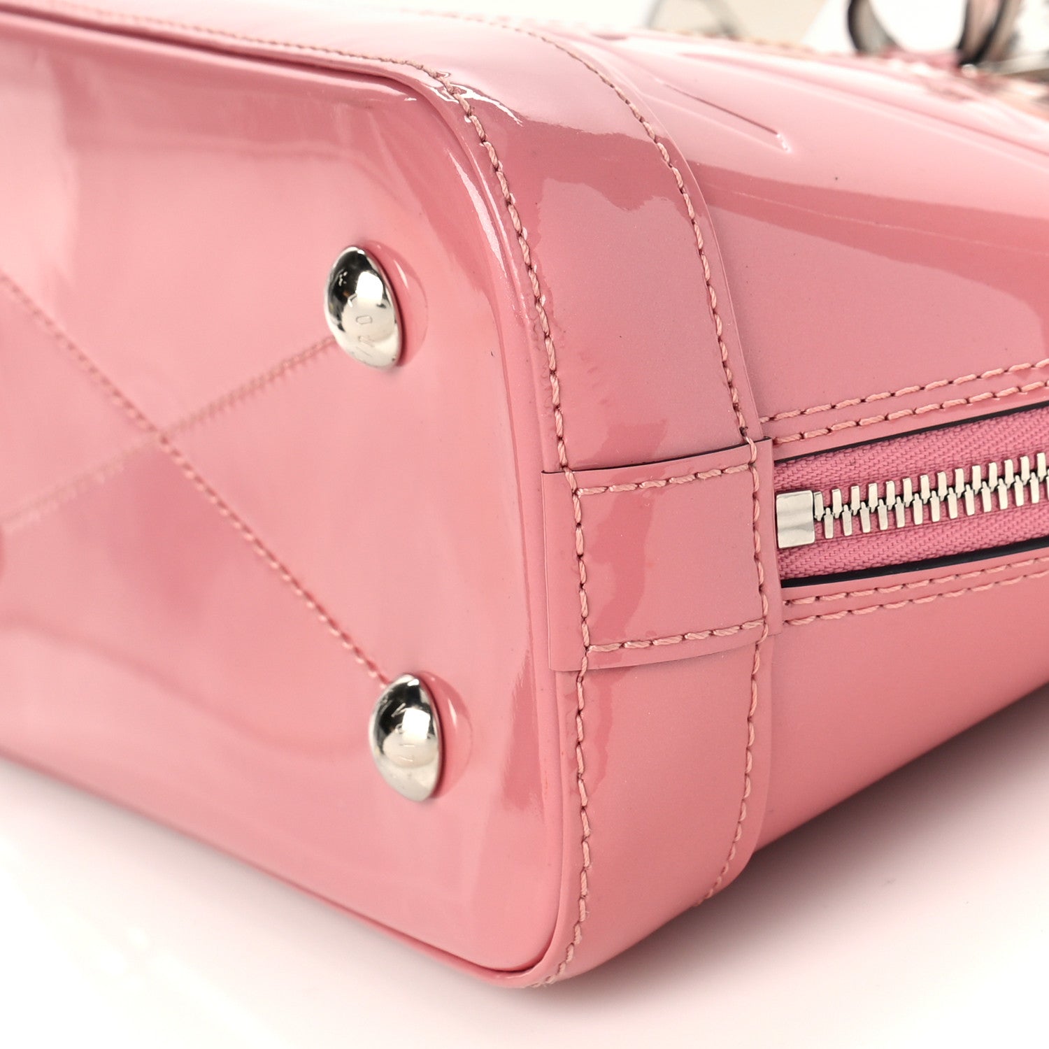 Louis Vuitton Patent Monogram Alma BB Rose Blush 8 of 9