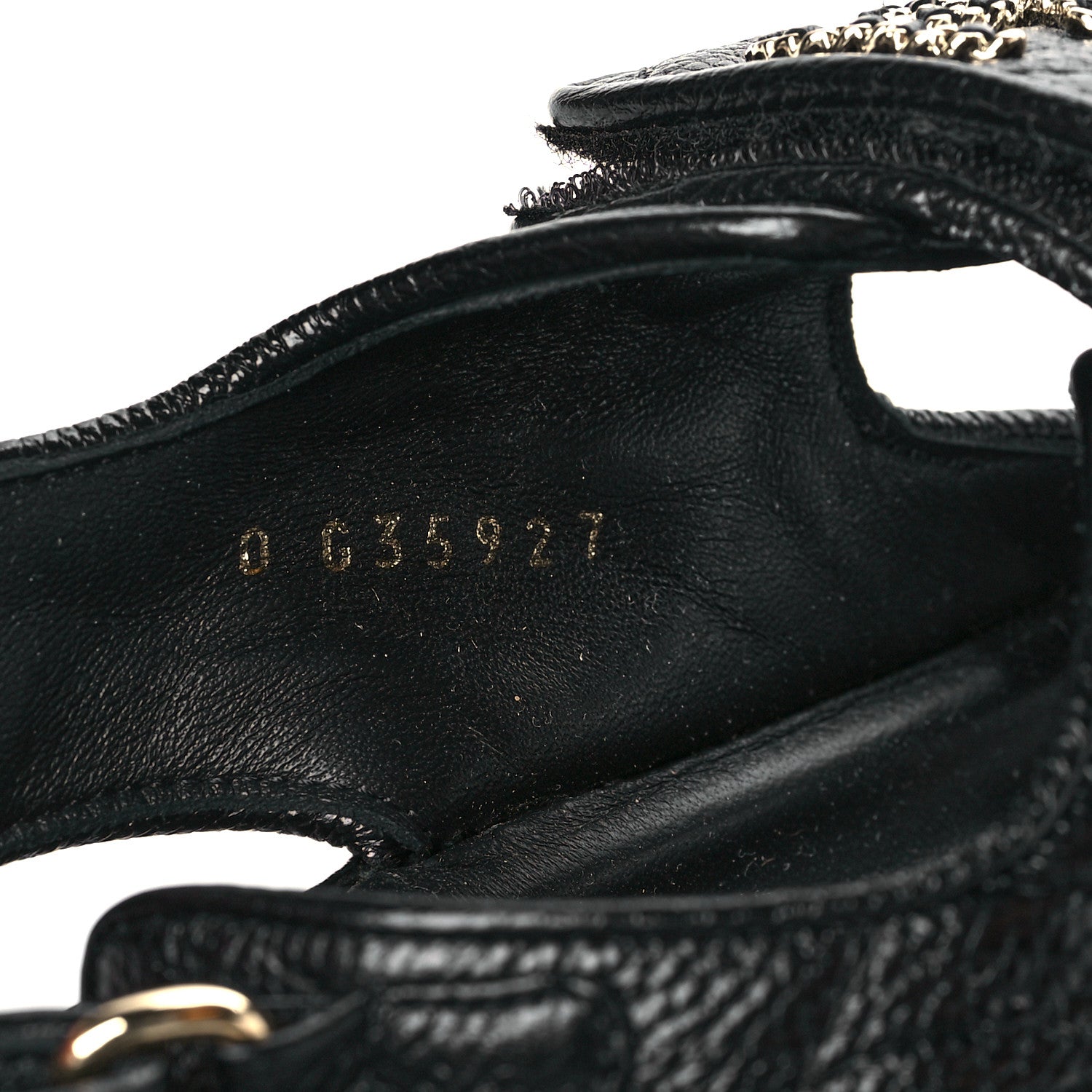 Chanel Grained Calfskin Velcro Dad Sandals 40 Black 8 of 12