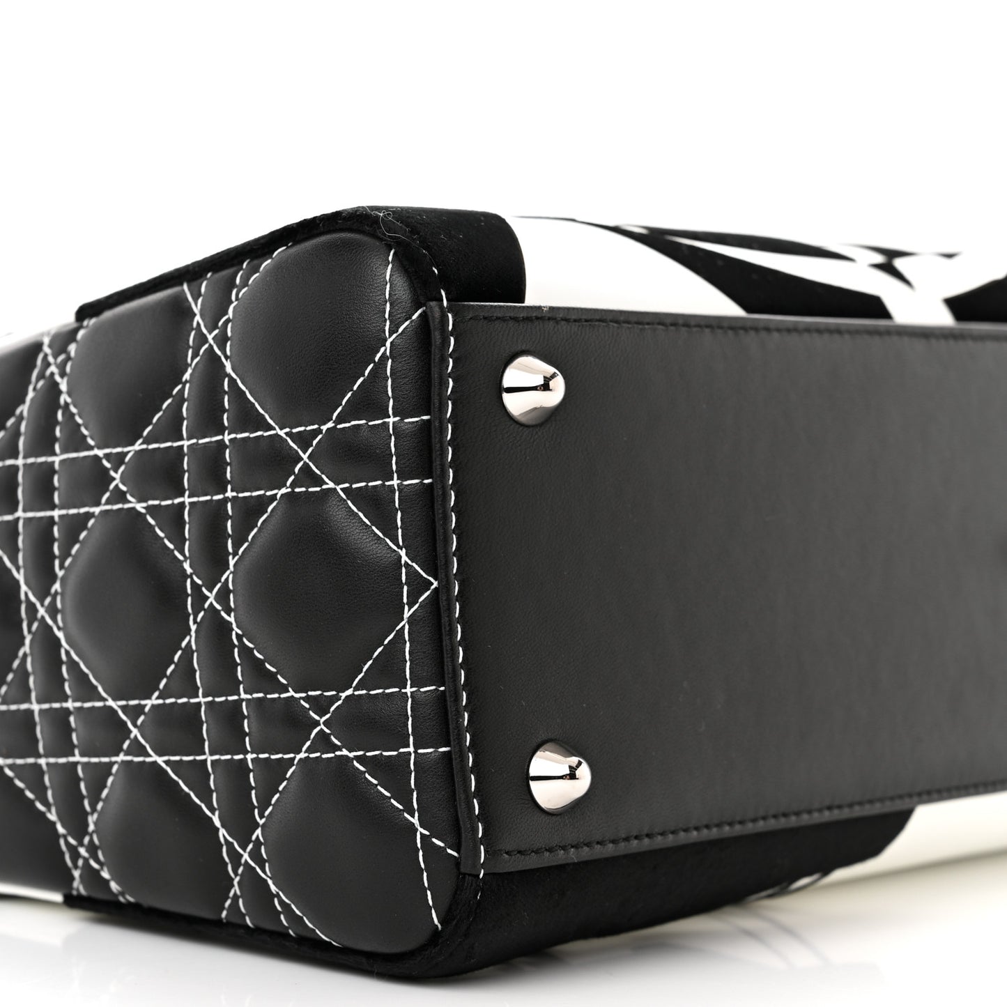 X MATTHEW PORTER Patent Printed Calfskin Cannage Medium Lady Multicolor