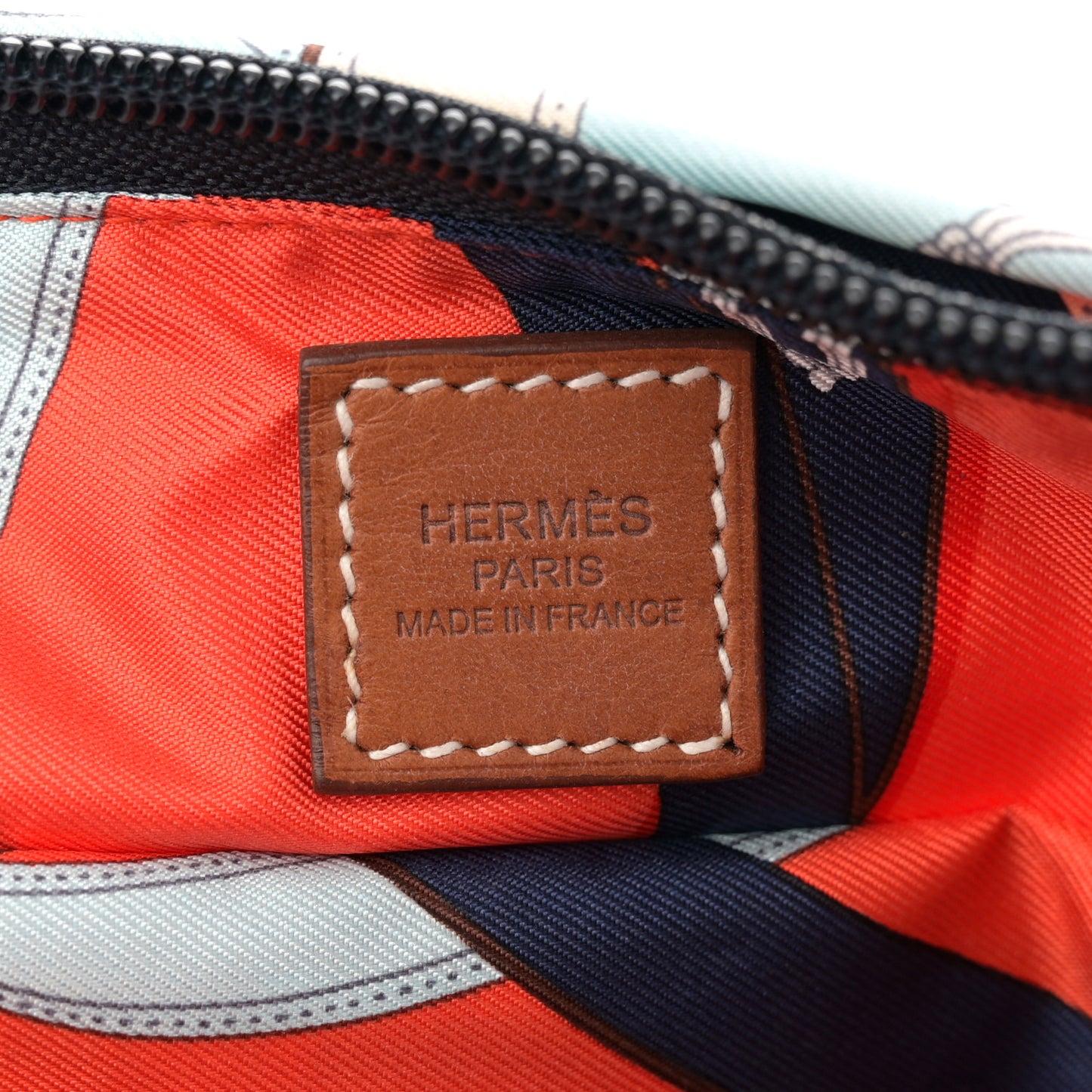 Silk Barenia Cavalcadour Duffle Orange Poppy Fauve