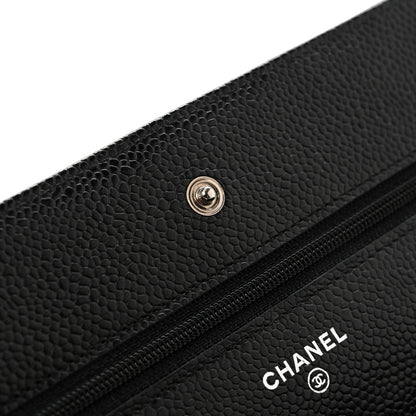 Chanel Caviar Quilted Wallet on Chain WOC Black 12 of 12