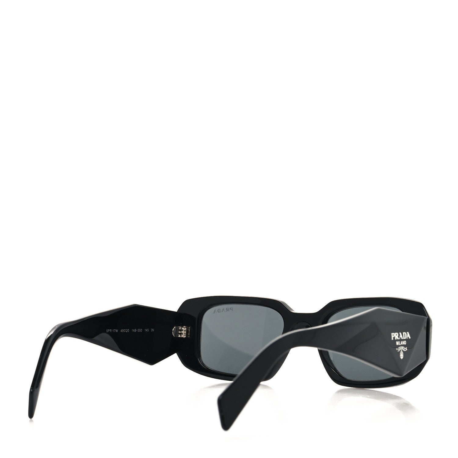 Prada Acetate Symbole Sunglasses SPR 17W Black 4 of 8