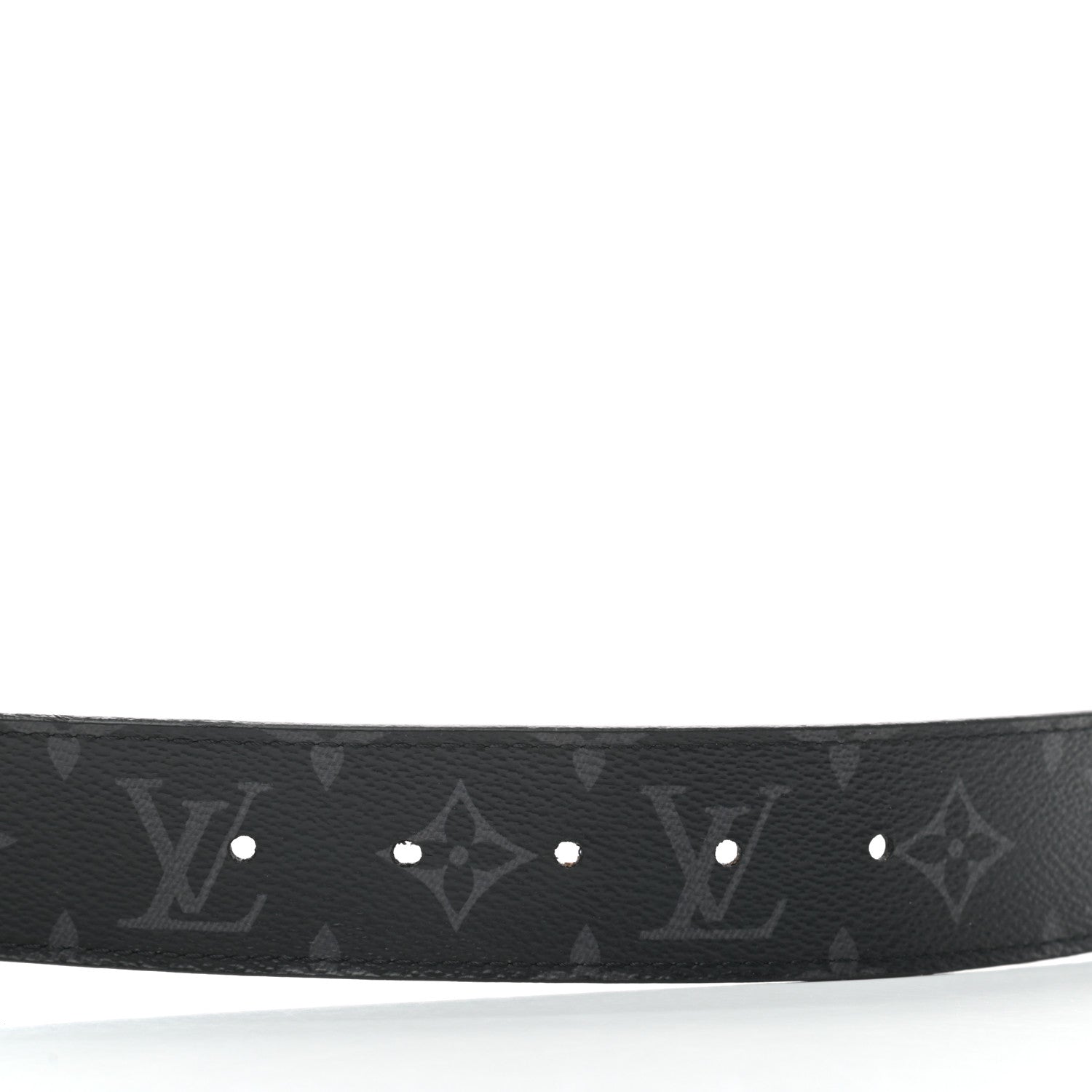 Louis Vuitton Monogram Eclipse Taigarama 40mm LV Initiales Reversible Belt 95 38 Black 4 of 5