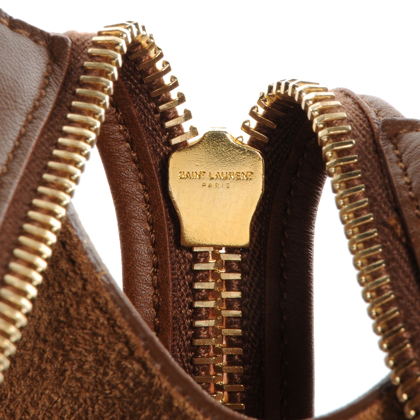 Leather Small Classic Y Cabas Bag Cognac