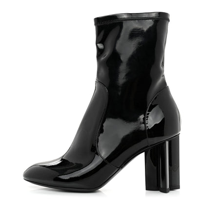 Louis Vuitton Patent Uniformes Silhouette Ankle Boots 36.5 Black 1 of 8