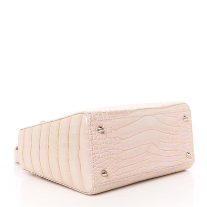 Christian Dior Metallic Alligator Medium Lady Dior Rose 4 of 11