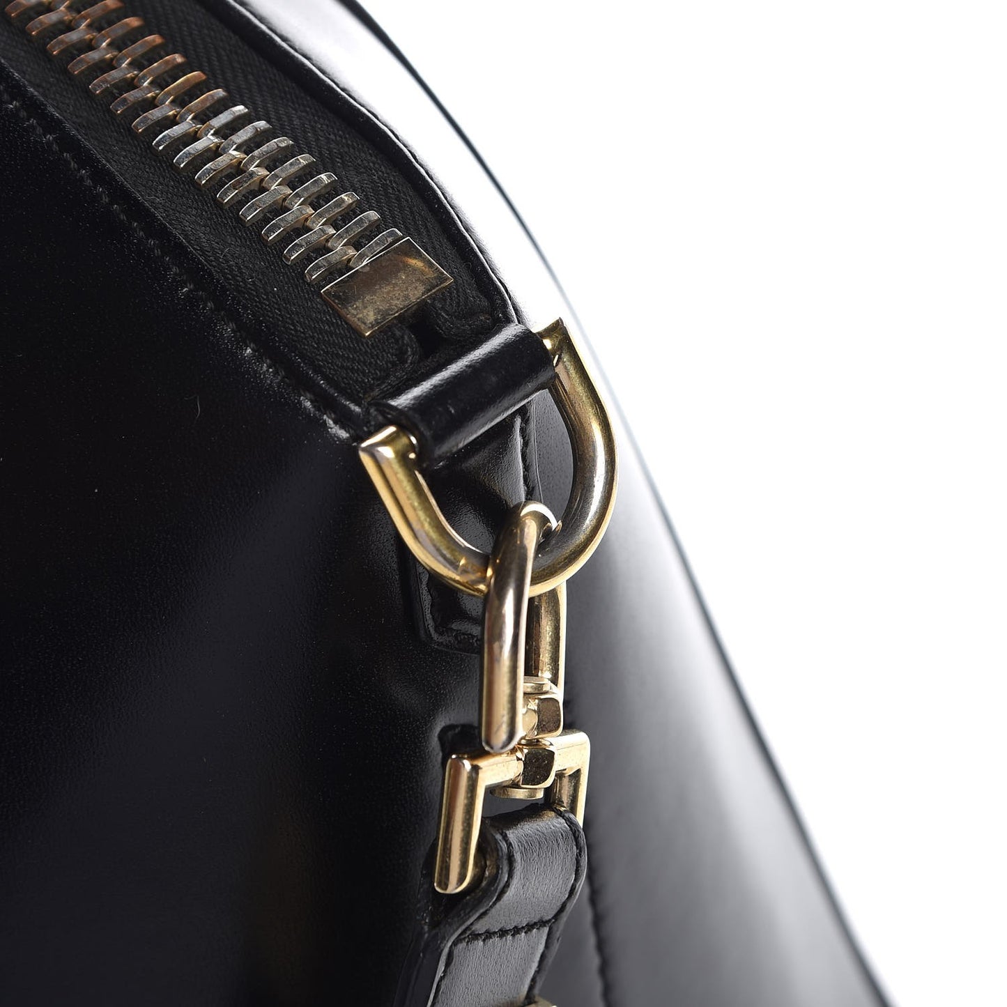 Shiny Lord Calfskin Medium Antigona Black