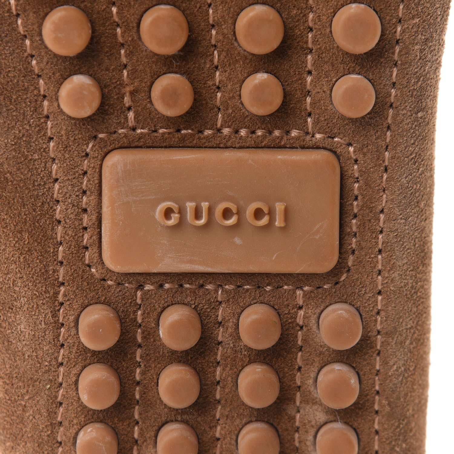 Gucci Suede Womens Horsebit Driver Loafer 36 Brown 8 of 10