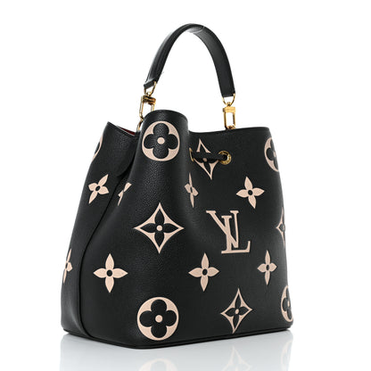 Louis Vuitton Empreinte Monogram Giant Neonoe MM Black Beige 4 of 12