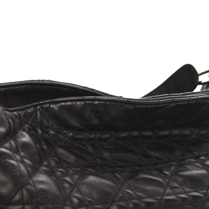 Christian Dior Lambskin Cannage Large Dior Soft Hobo Black 10 of 10
