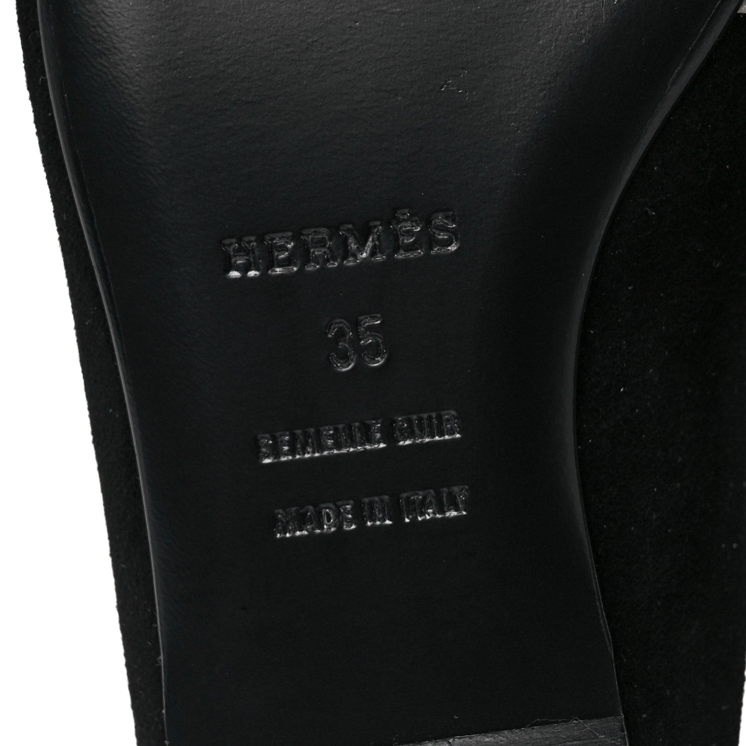 Hermes Velvet Goatskin Womens Roxane Mules 35 Multicolor Black 6 of 9