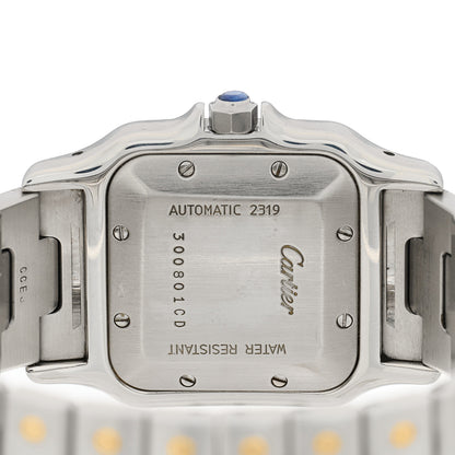 Cartier Stainless Steel 18K Yellow Gold 29mm Santos De Cartier Galbee Automatic Watch 4 of 4