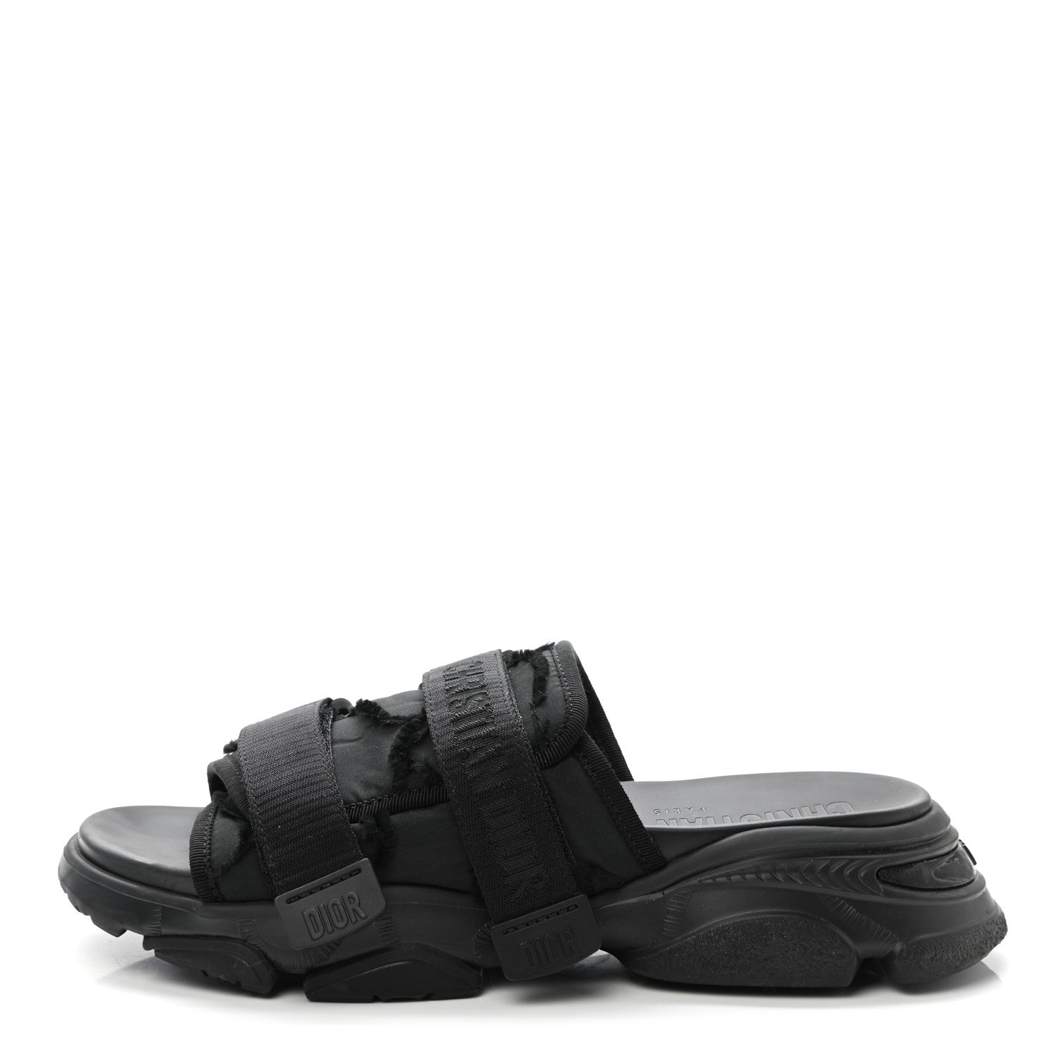 Christian Dior Technical Fabric Camouflage D-Wander Slide Sandals 40 Black 1 of 9