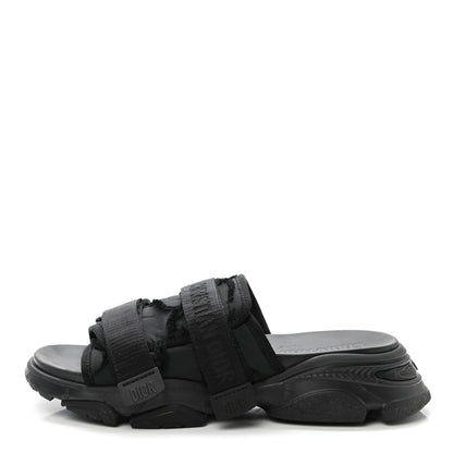 Christian Dior Technical Fabric Camouflage D-Wander Slide Sandals 40 Black 1 of 9