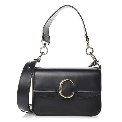 Chloe Calfskin Small C Double Carry Black 1 of 12