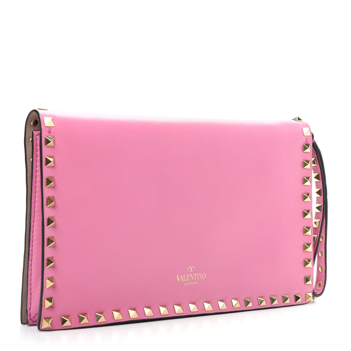 Nappa Rockstud Wristlet Clutch Ninphea