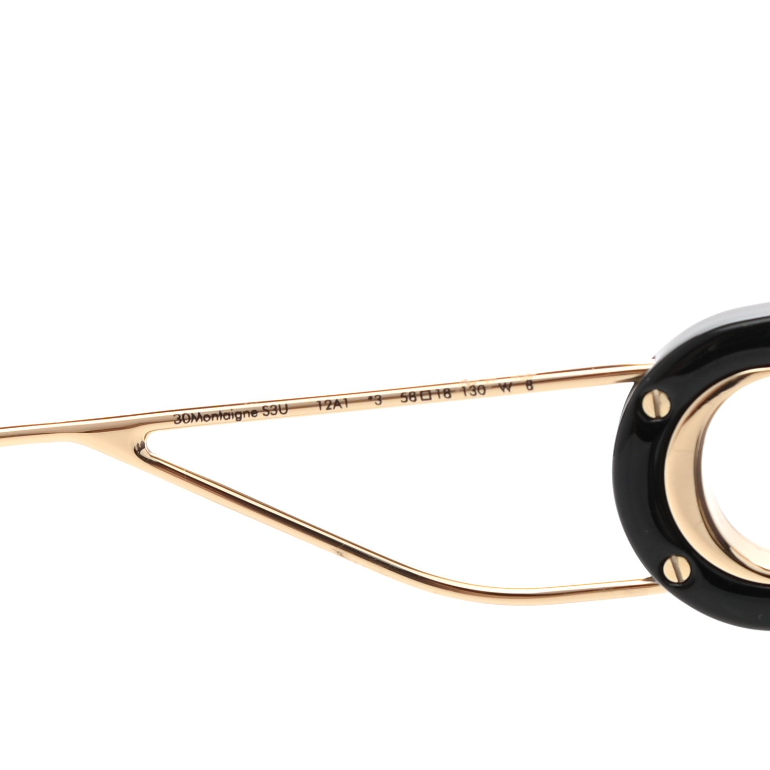 Christian Dior Acetate Square 30 Montaigne Sunglasses Black 7 of 8