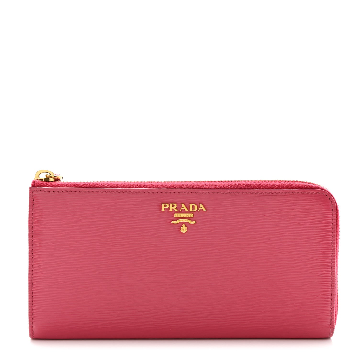 Prada Vitello Move Half Zip Wallet Ibisco 1 of 11