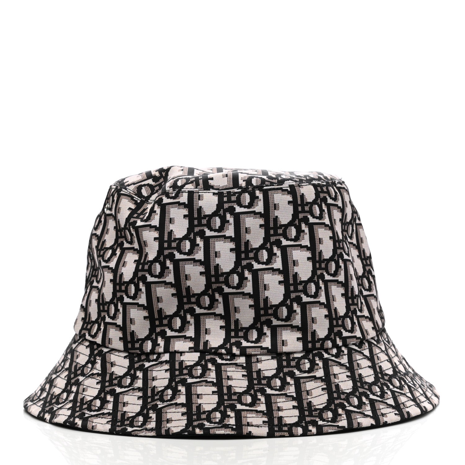 Christian Dior Oblique Reversible Teddy-D Brim Bucket Hat 58 Black 3 of 7