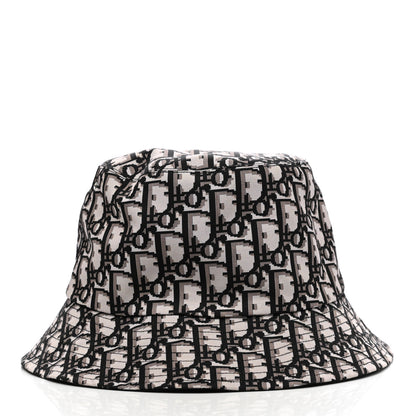Christian Dior Oblique Reversible Teddy-D Brim Bucket Hat 58 Black 3 of 7