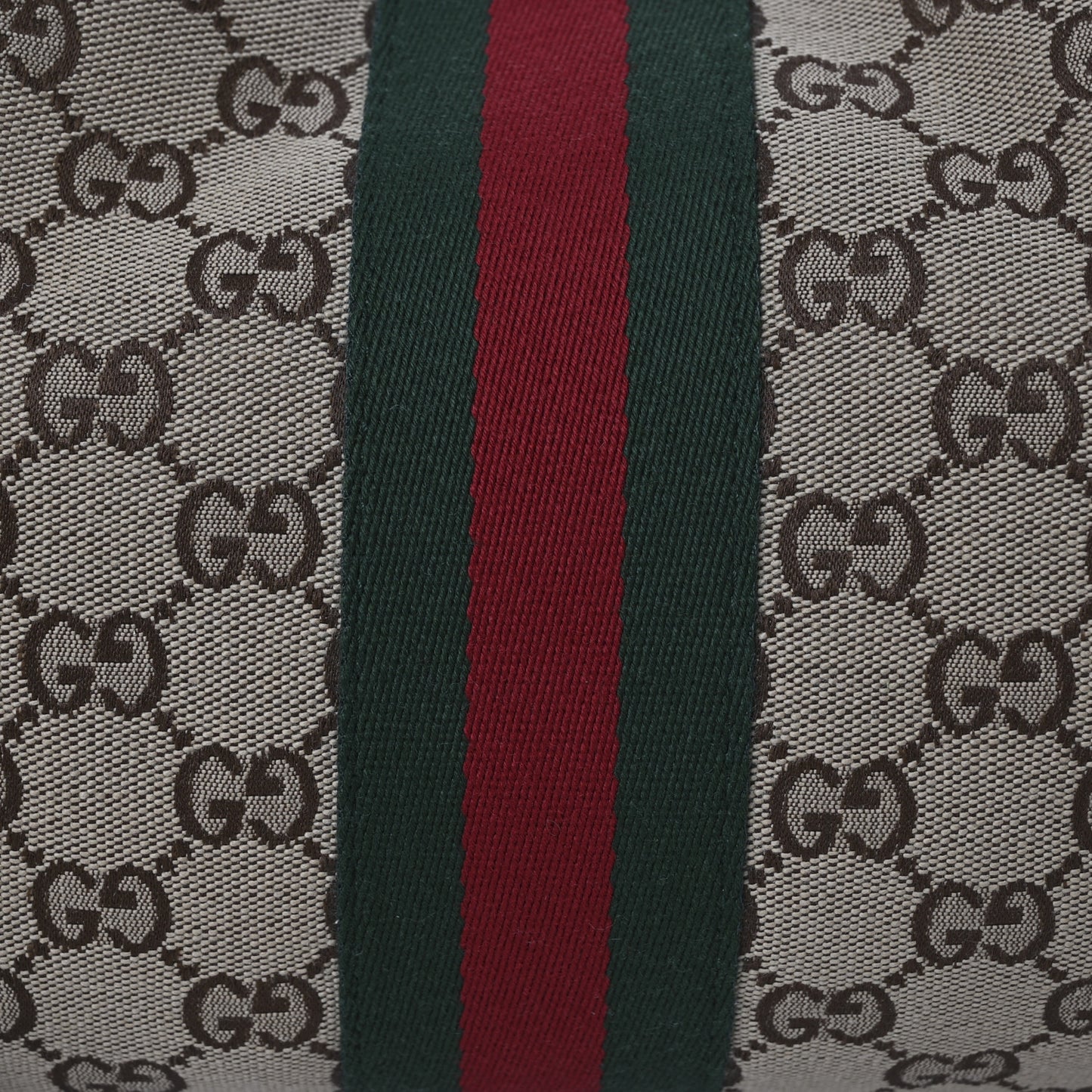 GG Monogram Web Large Giglio Tote Beige Brown