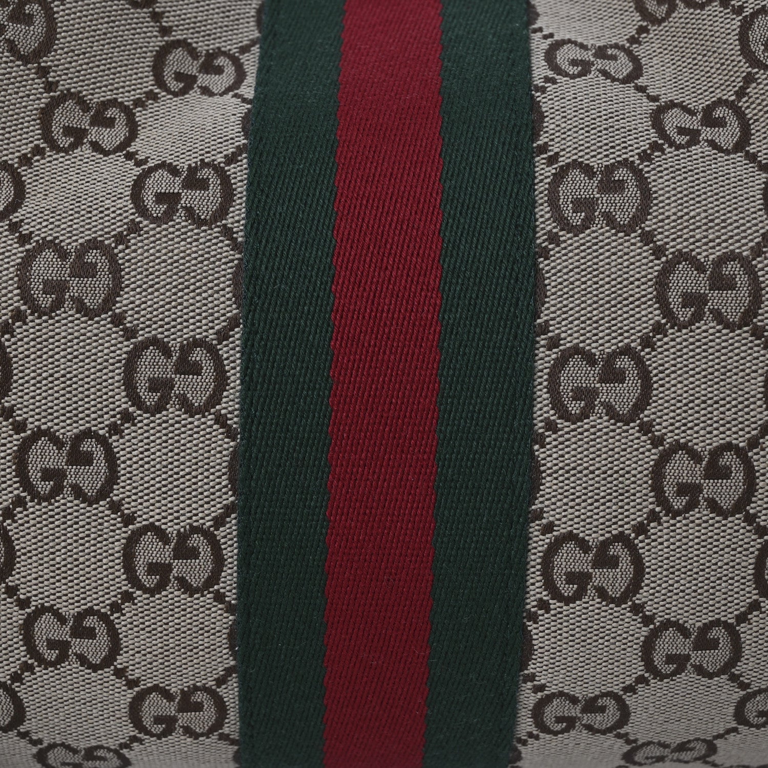 Gucci GG Monogram Web Large Giglio Tote Beige Brown 8 of 12
