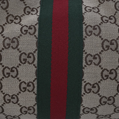 Gucci GG Monogram Web Large Giglio Tote Beige Brown 8 of 12
