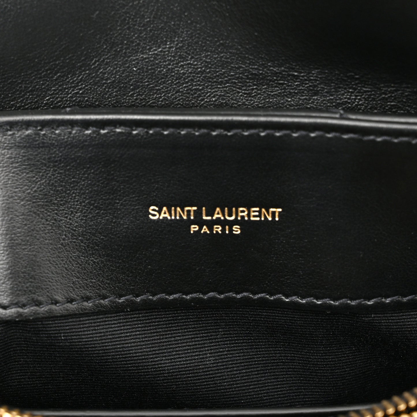 Calfskin Y Quilted Monogram Small Loulou Chain Satchel Black