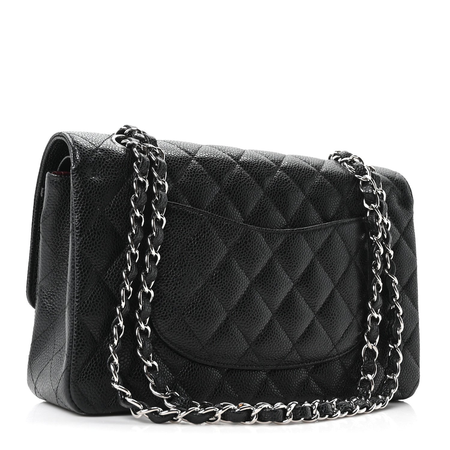 Chanel Caviar Quilted Medium Double Flap Black 3 of 10