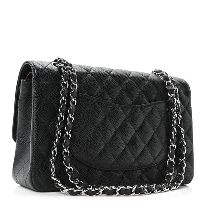 Chanel Caviar Quilted Medium Double Flap Black 3 of 10