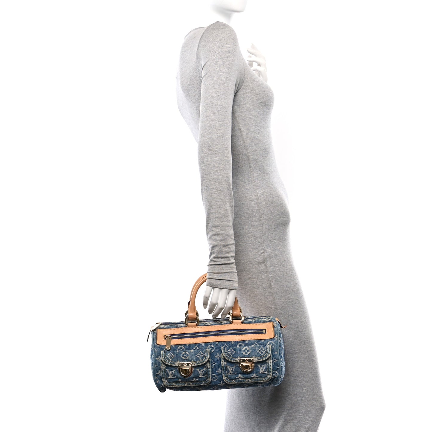 Monogram Denim Neo Speedy Blue