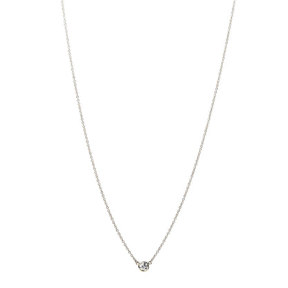 Tiffany 18K Yellow Gold Diamond .19ct Elsa Peretti Diamonds by the Yard Pendant Necklace 1 of 5