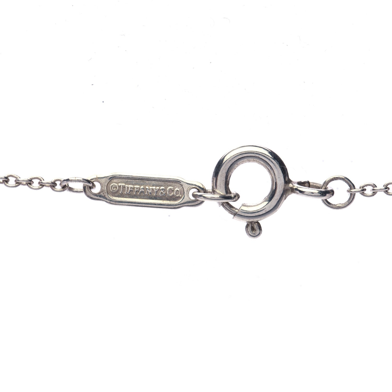 Tiffany Sterling Silver Blue Sapphire Enchant Heart Key Pendant Necklace 6 of 7