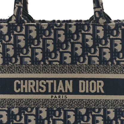 Christian Dior Oblique Small Book Tote Blue Multicolor 8 of 12