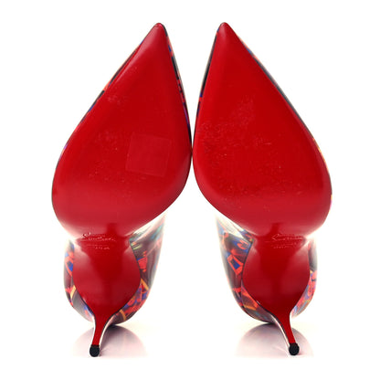 Christian Louboutin Patent Discolaser Hot Chick 100 Pumps 38.5 Multicolor 7 of 9