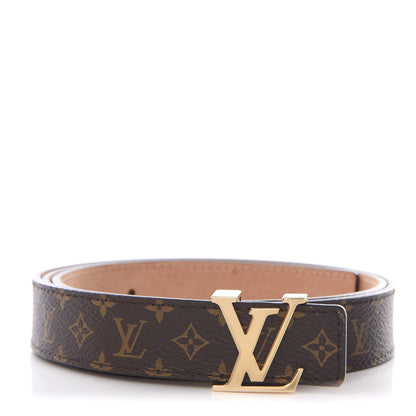 Louis Vuitton Mini Monogram 25mm LV Initiales Belt 90 36 1 of 5