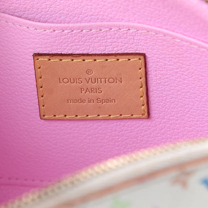 Louis Vuitton Monogram Multicolor Cosmetic Pouch White Litchi 5 of 7