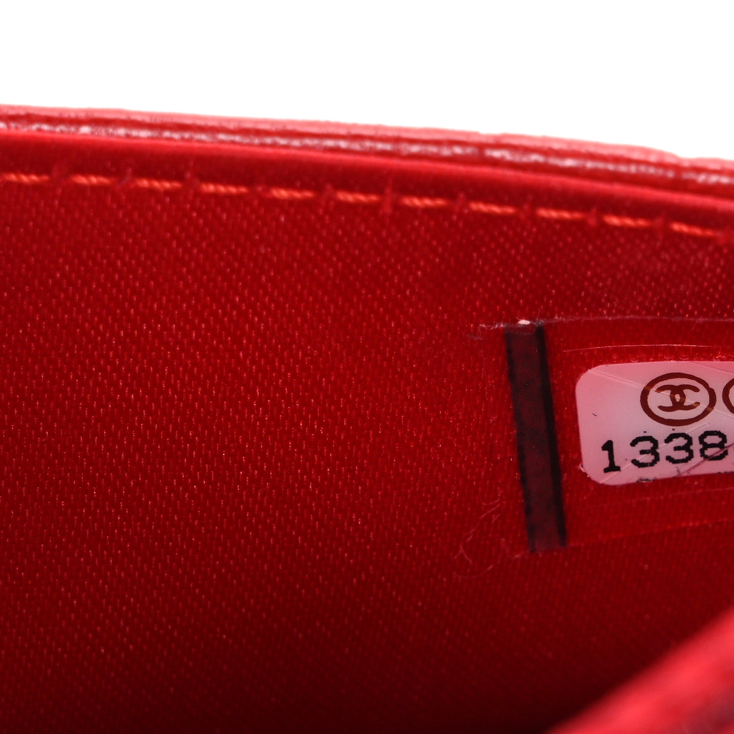 Chanel Lambskin Camellia Embossed Wallet on Chain WOC Red 7 of 10