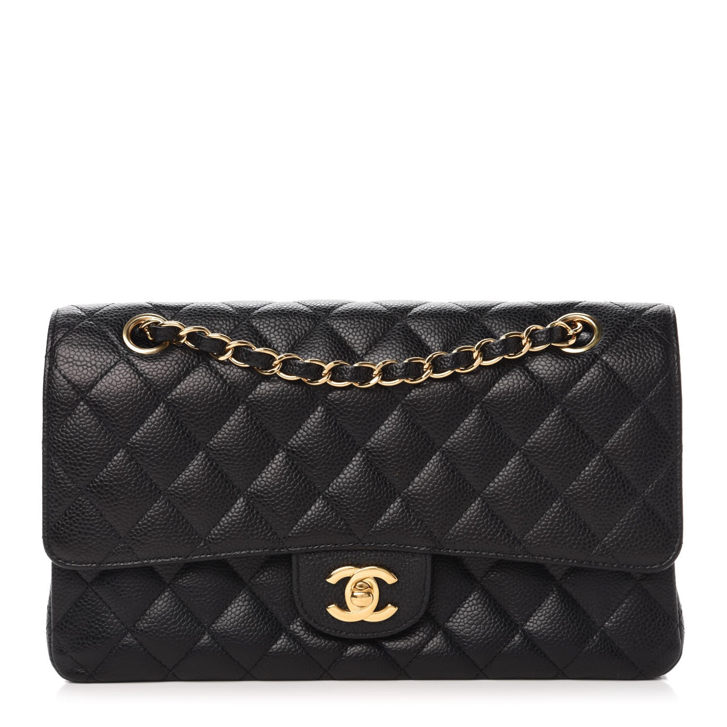 Chanel Caviar Quilted Medium Double Flap Black 1 of 11